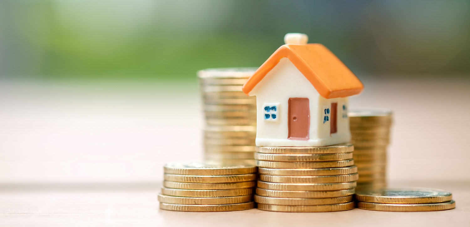 Golden Coins and Miniature House