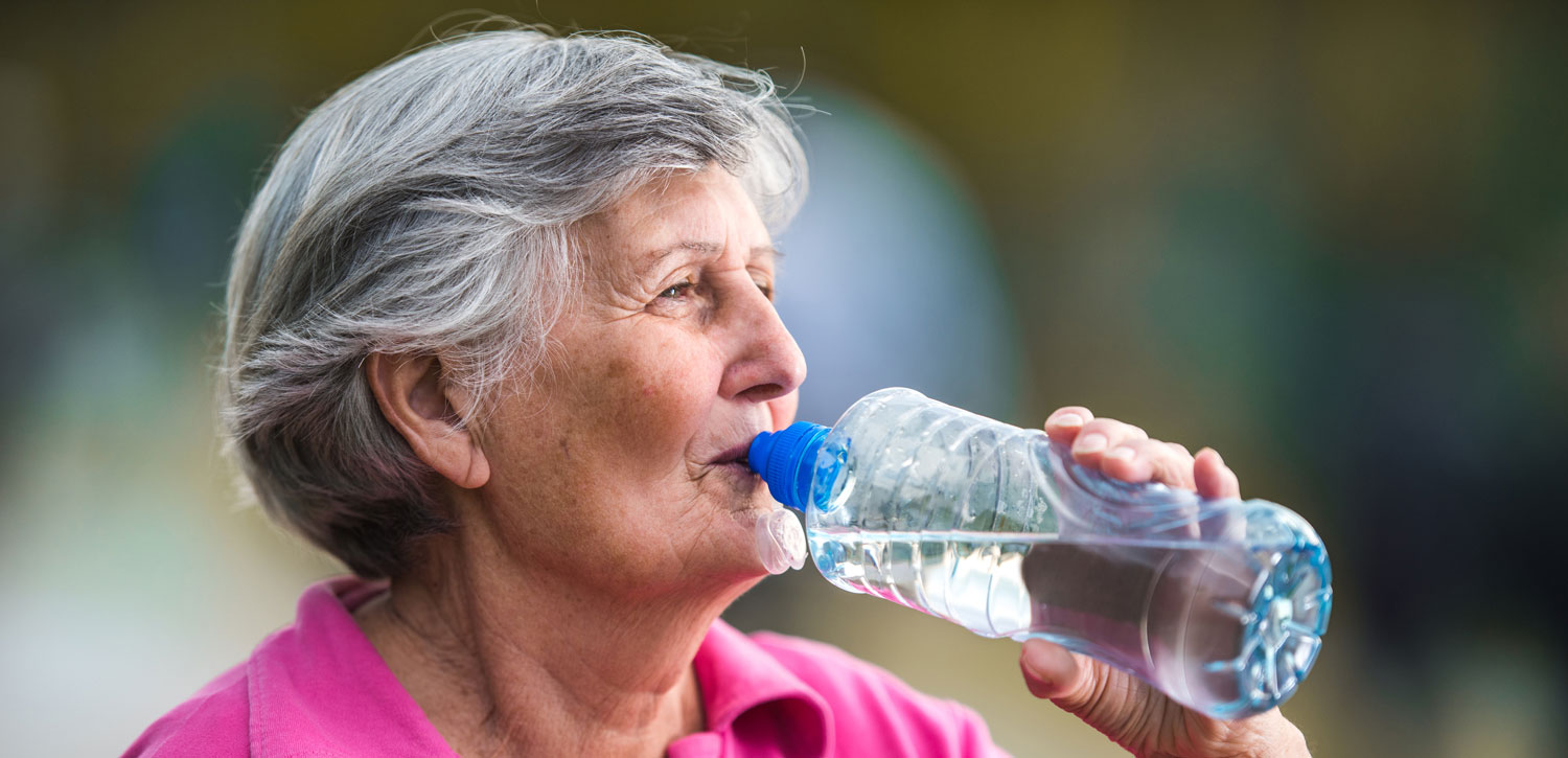 Senior drinking water