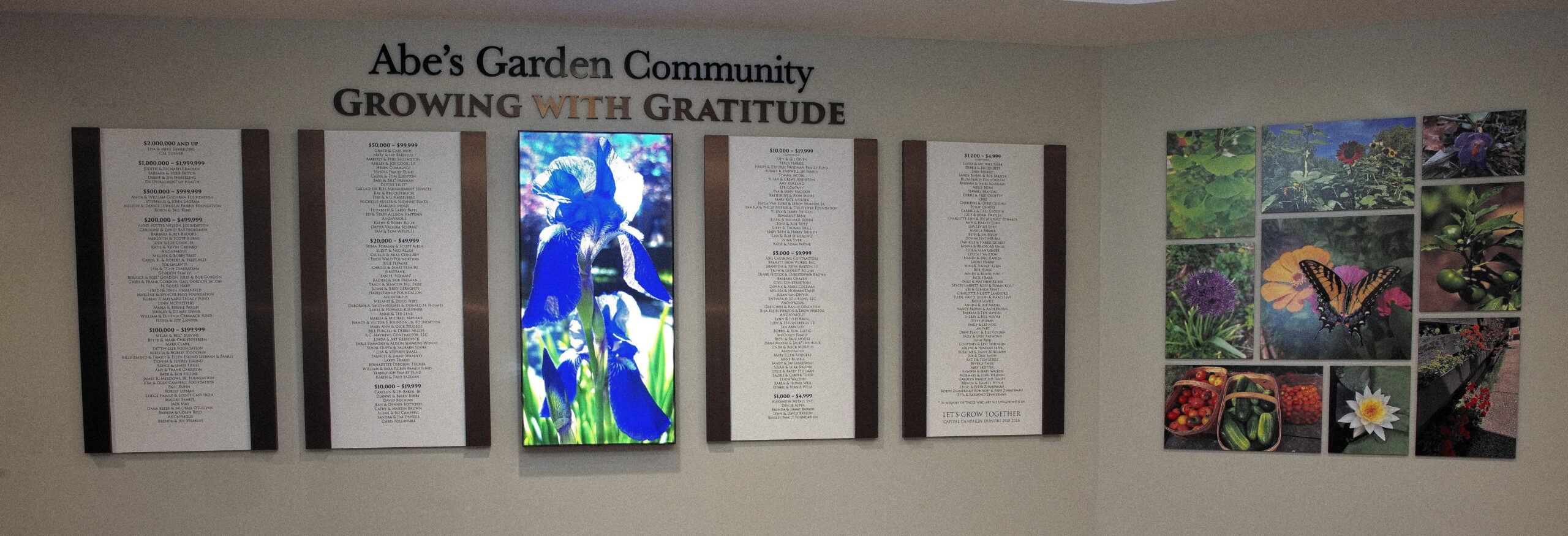 New Donor Wall Photo New Donor Wall Photo
